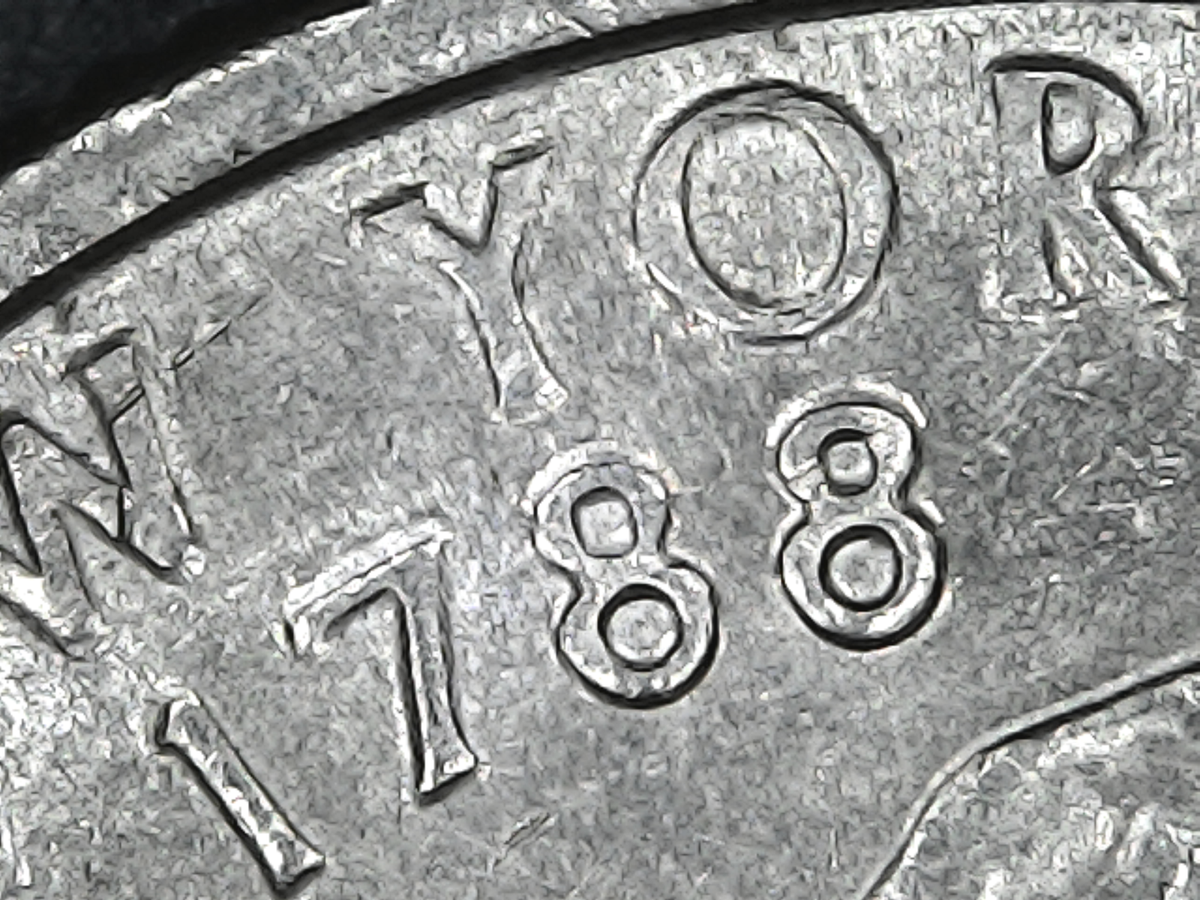 New York Quarter 2001P Struck Thru Grease Filled Die Error