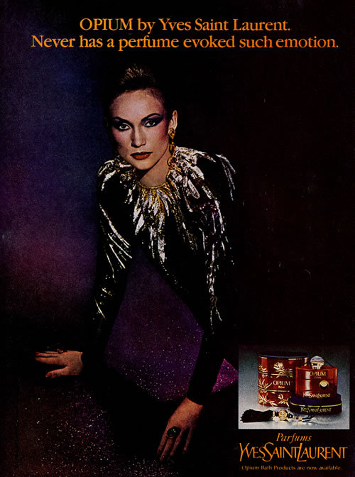 1980 YSL Yves Saint Laurent Opium perfume vintage MAGAZINE AD | eBay