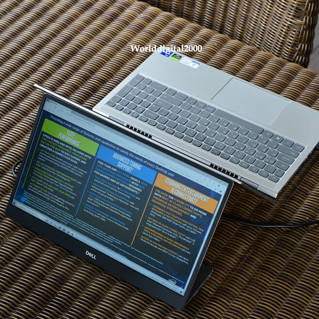 Dell Portable Monitor C1422H 14 FHD IPS Dual USB-C 10 to 90 Degree