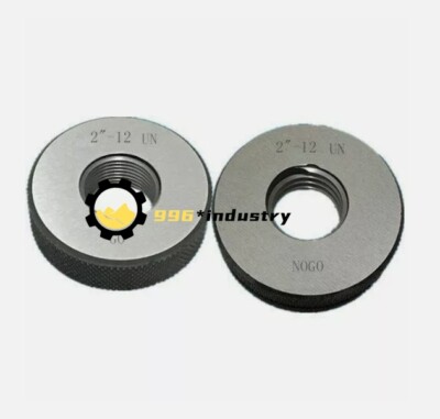 2''-12 UN Thread Ring Gage 2A GO NOGO 100% Calibrated