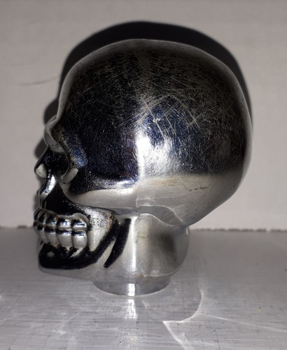 Metal Skull Red Eyes Hood Ornament - Bild 3 von 3