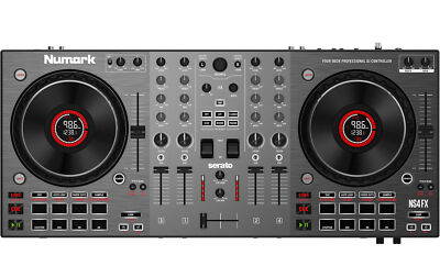Numark NS4FX | 4-Kanal-Serato DJ-Controller | On-Jog-LED | Audio Interface