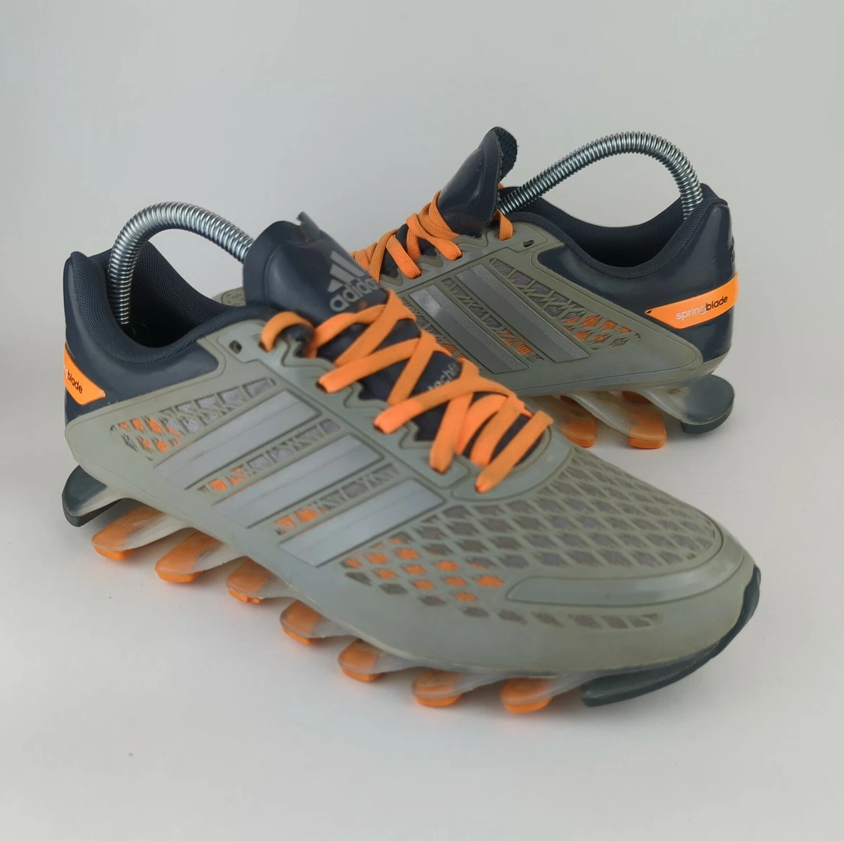 Adidas Springblade Techfit Running Sneakers Mens 6 Gray Sprint Web Athletic  Shoe