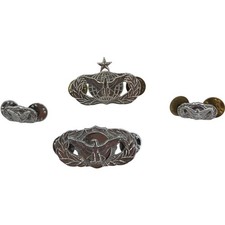 USAF Force Master Protection Occupational Badge Army Airborne Pins Lot of 4