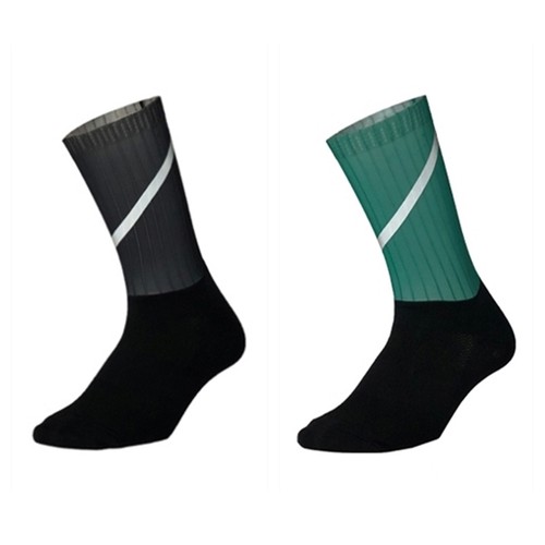 Reflective Road Cycling Socks Bicycle Bike Riding Sports Athletic Socks XC Grey - Picture 25 of 200
