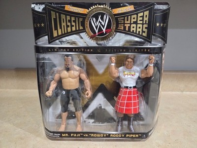 WWE JAKKS Classic Superstars Mr. Fuji vs. ''Rowdy'' Roddy Piper NIB