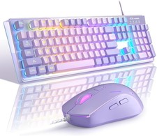 Full Size K1 RGB Wired Gaming Keyboard  Mouse Combo - Comfortable  Functional