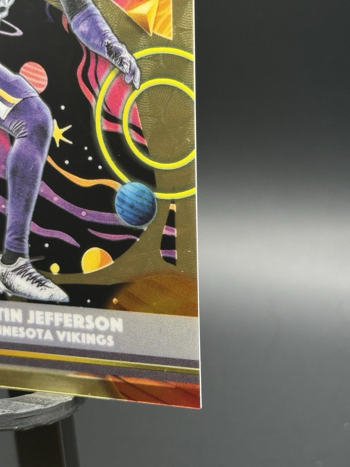 2025 Topps Cosmic Chrome Justin Jefferson 1/1 SUPERFRACTOR Ready 4 Fanatics Fest view 9