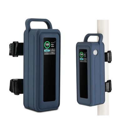 Silicone Protective Case Soft Cover For Anker Prime 27650mAh Power Bank w/ Strap