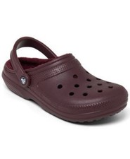 Crocs Unisex Adult Dual Comfort Baya Lined Fuzzy Plush Fleece Clog Slippers W7