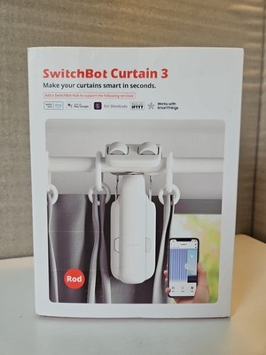 SwitchBot Curtain 3 Smart Curtain Automatic Opener Bluetooth Remote U Rail Alexa