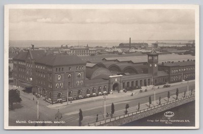 RPPC Malmö Centralstationen Hauptbahnhof Schweden Gleerups