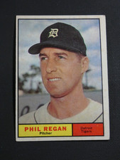 Phil Regan 1961 Topps card #439