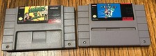 Super Mario World and Zombies Ate My Neighbors Super Nintendo SNES Authentic