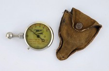 Vintage Buick Tire Pressure Gauge U.s. Gauge Co Leather Pouch Works Antique