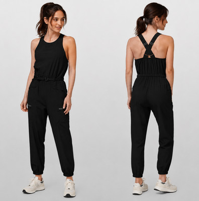Patagonia Women s Fleetwith Belted Jumpsuit Black STY75050 Size Medium