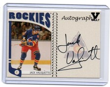 JACK VALIQUETTE auto AUTOGRAPH card FRANCHISES VAULT itg 04-05 COLORADO ROCKIES