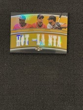 2010 Triple Threads #TTRC-13 Relic Combos Chipper Jones, Heyward, McCann /9