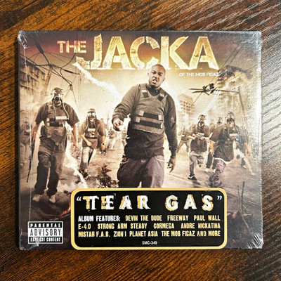 The Jacka Tear Gas CD E-40 Cellski Paul Wall Andre Nickatina Cali Bay Area Rap