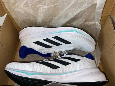 NEW Adidas Men's Response Running Sneaker White/Aurora Ink/Flash Aqua Size 11