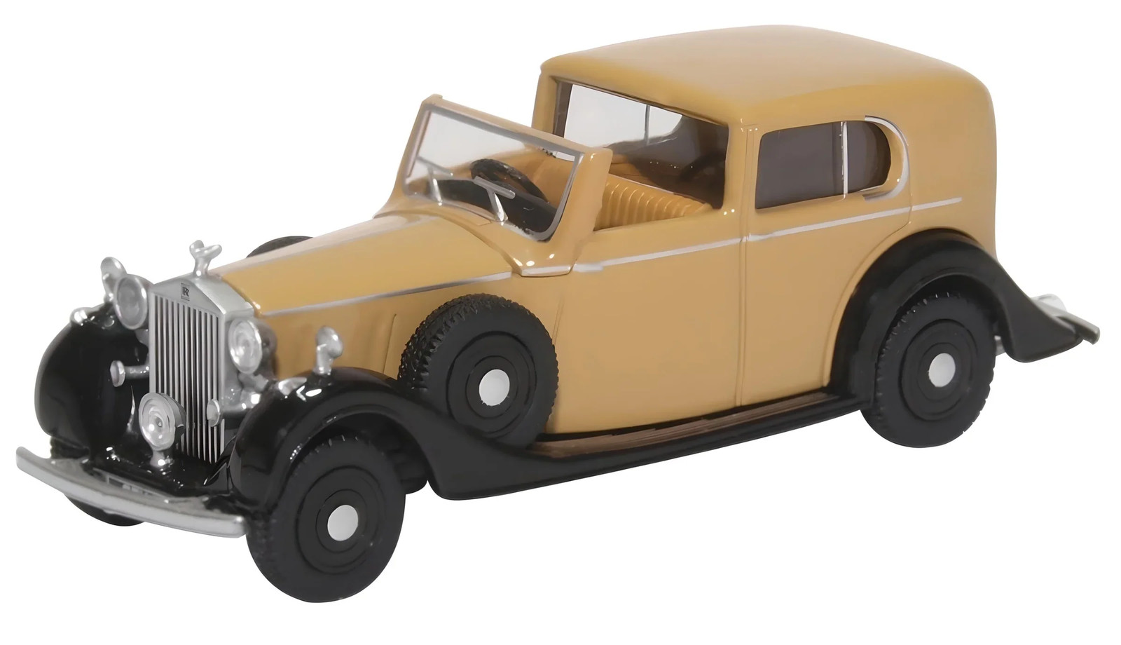 Oxford Diecast 76RRP3002 Rolls Royce Phantom III Fawn/Black