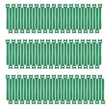 100 PCS Reusable Fastening Cable Ties Adjustable Wire Management 7 Inch Green