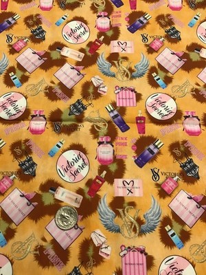 Custom Cotton Fabric,  Victoria Secret   REMNANT/PIECE   1/2 Yard. 18  x 42 