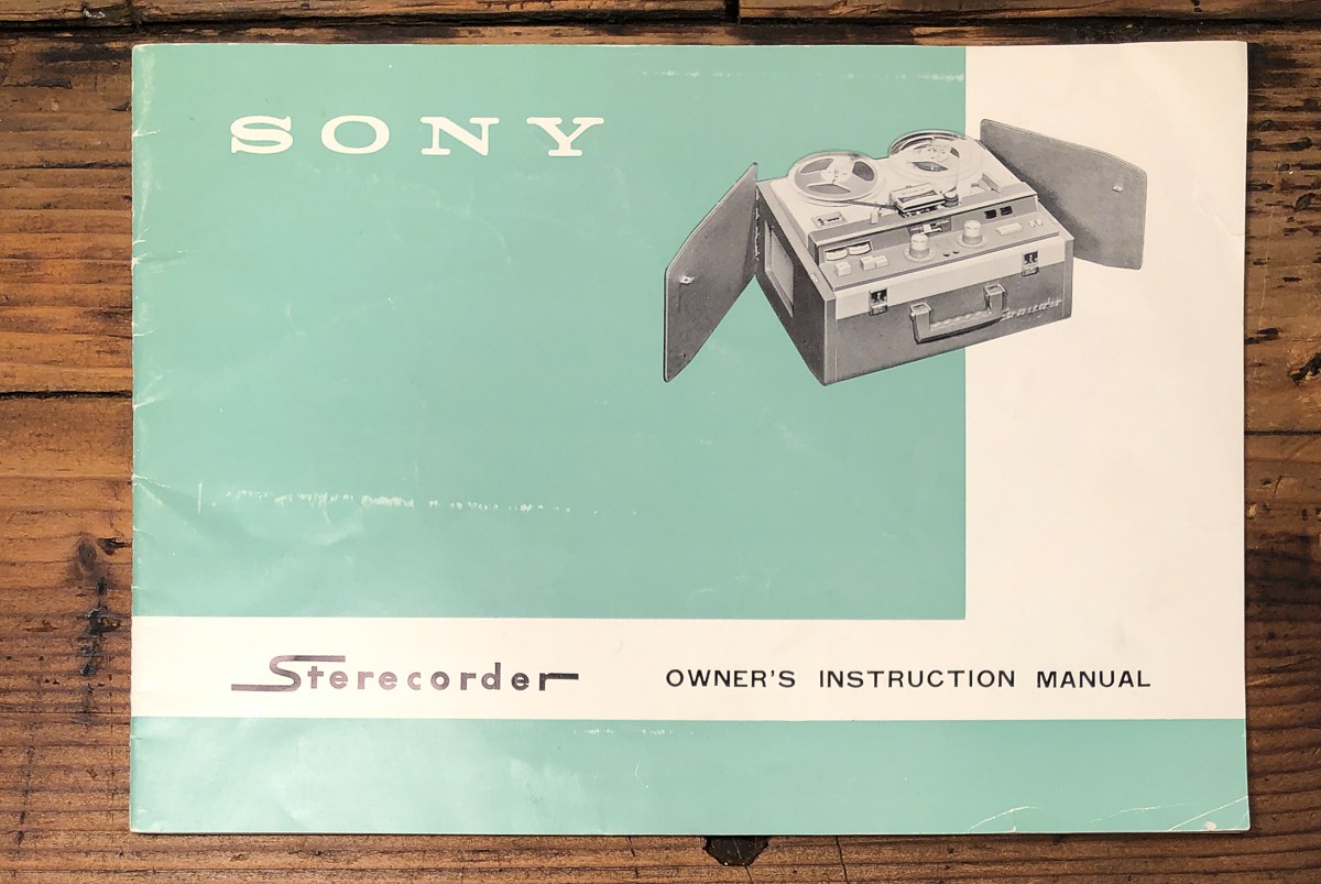 Sony Sterecorder 300 Reel to Reel Owners / User Manual *Original*