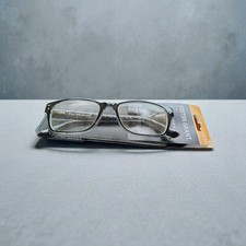 Foster Grant Crystal Vision Technology 2.00 Reading Glasses Readers Black