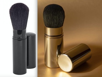 Barbara Hofmann - Retractable Brush Bag Black Gold NEW - Tiktok makeup