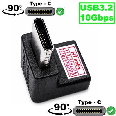 USB-C 3.2 10Gbps Stecker zu Buchse Winkel Adapter für Xiaomi Redmi Note 14 SE