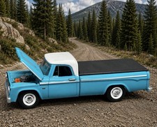 1965-1971 Dodge D-100 Pickup Long Bed Dark Turquoise Opening Hood 164 Scale 1965-1971 Dodge D-100 Pickup Long Bed Dark Turquoise Opening Hood 164 Scale