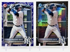RICHARD MATIC /199 RC - 1st PURPLE PATTERN & 1st REPTILIAN - 2025 Bowman YANKEES