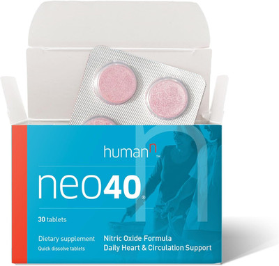 Neo40 Daily Heart & Circulation Supplements, 30 Tablets, Fruity Flavor