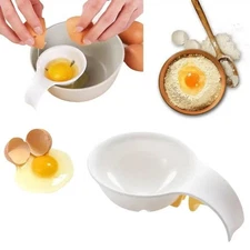 New White Egg White Yolk Separator, Kitchen Gadget Cooking Specialty Tool
