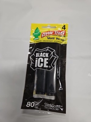 Little Trees Vent Wrap  BLACK ICE  Scent, 8 Pack 