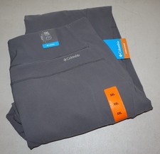 Columbia Women's Fleece Lined Active Fit Straight Leg Pants, City Grey, Size XXL