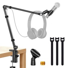 UBeesize Microphone Boom Arm, Aluminum Alloy Mic Arm Stand for Blue Yeti, Hyp...