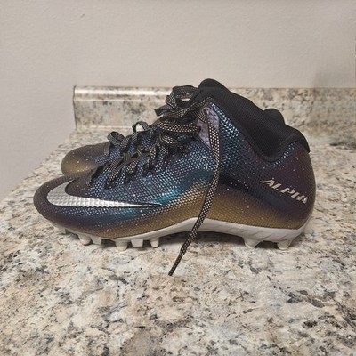 Nike Alpha Pro 2 Mid TD Football Cleats 719927-010 MSRP $95 Men's Size 15