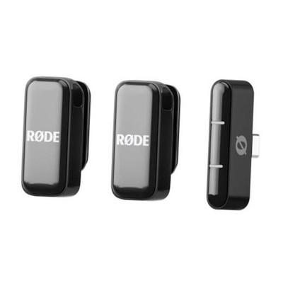 RØDE Wireless Micro - Compact Wireless Microphone, Two Mics with Charge Black