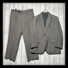  Burberrys'  Setup Suit  Tweed  Herringbone Gray M