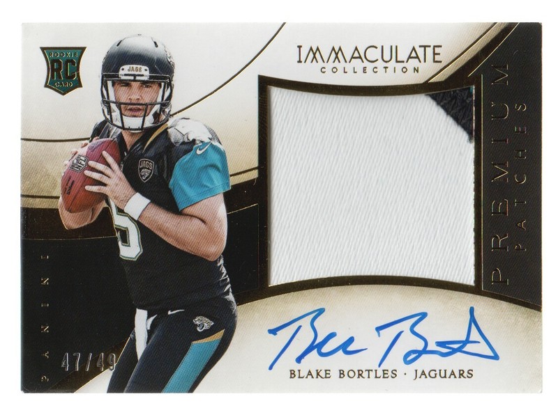 2014 Immaculate Collection Football Cards Rookie Premium PATCH AUTOGRAPH: Pick