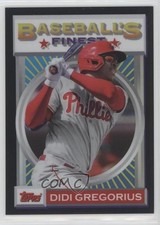 2020 Topps Finest Flashbacks Black Refractor 3/25 Didi Gregorius #184 a3i