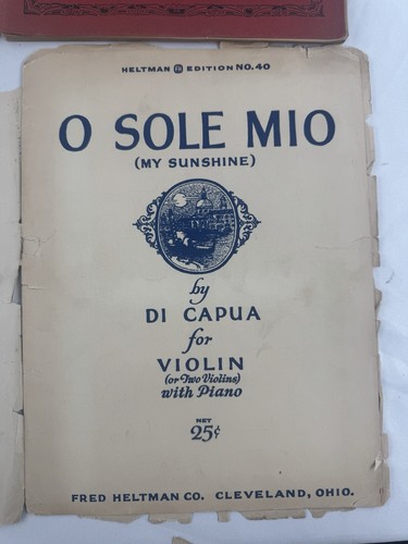 Antike Violine Noten Konvolut - Stille Nacht, O Sole Mio, Yankee Doodle 1920er - Bild 8 von 8