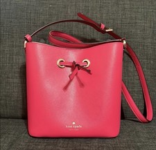 Image of Kate Spade Sadie Bucket Bag Crossbody Purse Bikini Pink