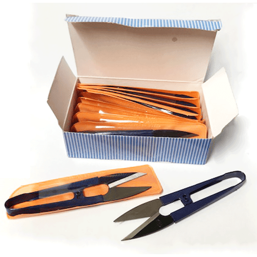Spring Action Thread Snips - Metal Sewing Scissor Snips - 32mm Blade - Picture 5 of 7