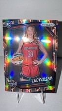 2025 Prizm WNBA Lucy Olsen WNBA Logo Prizm Image Variation RC Mystics #145