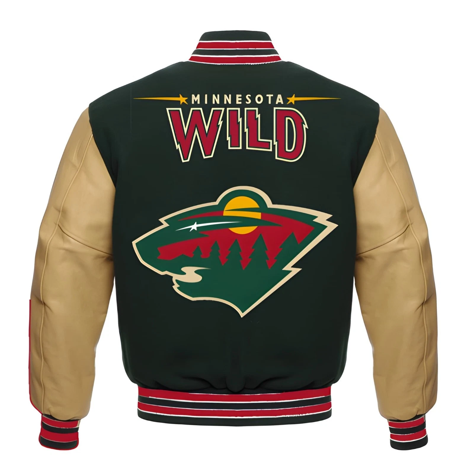 Minnesota Wild Baseball Jacket, Baseball Jacket Gift for Fan