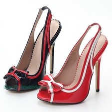 Women High Heels Sandals Pumps Strap Shoes Peep Toe 14 CM Heels Party Shoes