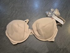 Vivisence 1040 Underwired Smooth Backess Bra, Beige 34DD BNWT